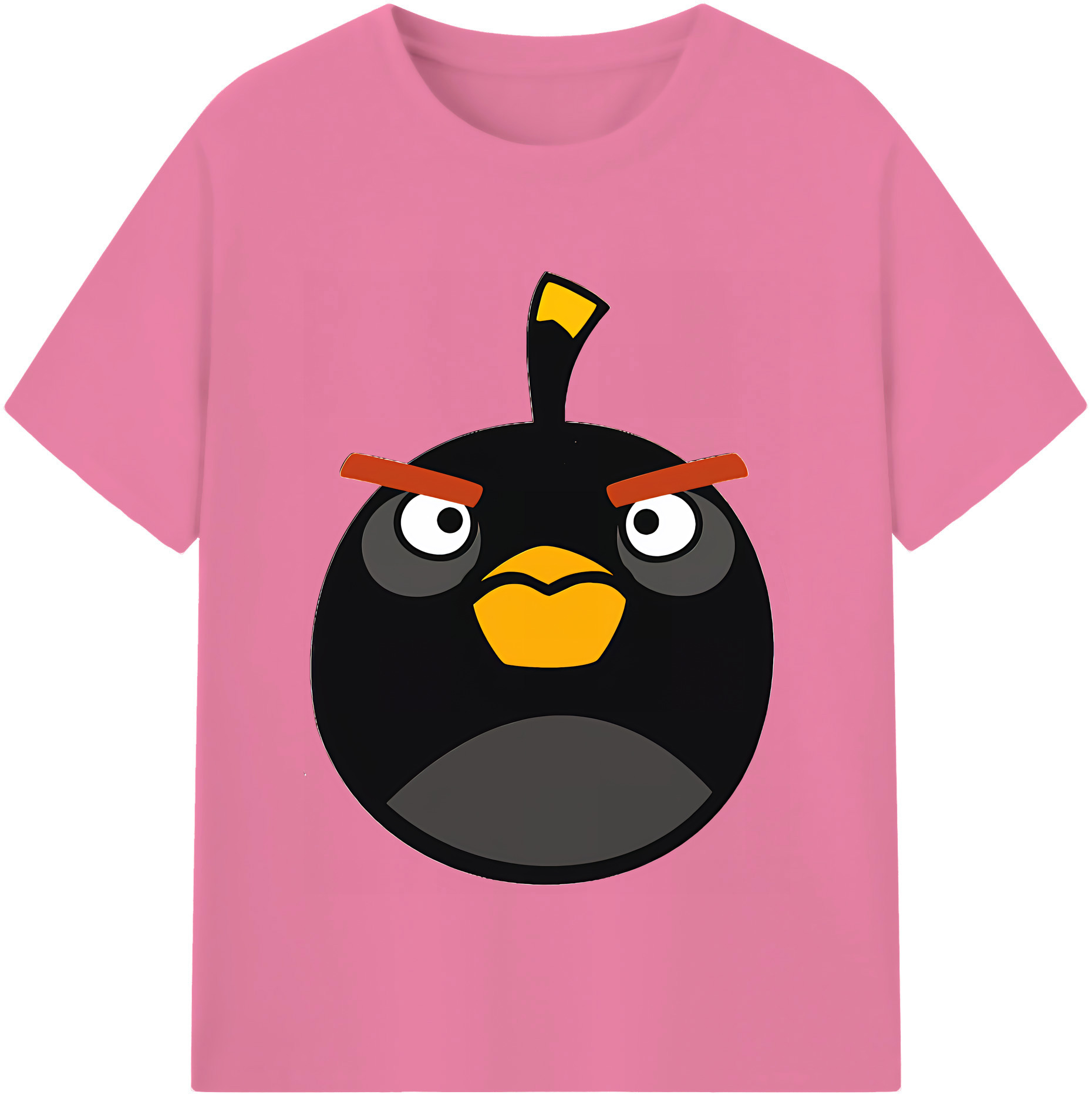 （画像用） Angry Birds アングリーバード 綿100％半袖Tシャツ（フロントプリント）